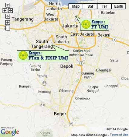 Campus Map & Location Universitas Muhammadiyah Jakar Nomor